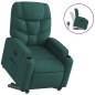 vidaXL Relaxsessel mit Aufstehhilfe Dunkelgrün Stoff vidaXL Relaxsessel mit Aufstehhilfe Dunkelgrün Stoff
