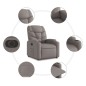 vidaXL Relaxsessel mit Aufstehhilfe Elektrisch Taupe Stoff vidaXL Relaxsessel mit Aufstehhilfe Elektrisch Taupe Stoff