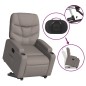 vidaXL Relaxsessel mit Aufstehhilfe Elektrisch Taupe Stoff vidaXL Relaxsessel mit Aufstehhilfe Elektrisch Taupe Stoff