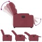 vidaXL Relaxsessel mit Aufstehhilfe Elektrisch Weinrot Stoff vidaXL Relaxsessel mit Aufstehhilfe Elektrisch Weinrot Stoff