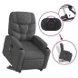 vidaXL Massagesessel mit Aufstehhilfe Dunkelgrau Stoff vidaXL Massagesessel mit Aufstehhilfe Dunkelgrau Stoff