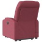 vidaXL Elektrischer Massagesessel mit Aufstehhilfe Weinrot Stoff vidaXL Elektrischer Massagesessel mit Aufstehhilfe Weinrot Stoff