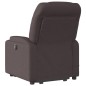 vidaXL Elektrischer Massagesessel mit Aufstehhilfe Dunkelbraun Stoff vidaXL Elektrischer Massagesessel mit Aufstehhilfe Dunkelbraun Stoff