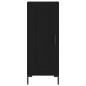 Highboard Schwarz 34,5x34x180 cm Holzwerkstoff Highboard Schwarz 34,5x34x180 cm Holzwerkstoff