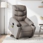vidaXL Elektrischer Massagesessel mit Aufstehhilfe Taupe Stoff vidaXL Elektrischer Massagesessel mit Aufstehhilfe Taupe Stoff