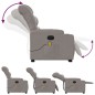 vidaXL Elektrischer Massagesessel mit Aufstehhilfe Taupe Stoff vidaXL Elektrischer Massagesessel mit Aufstehhilfe Taupe Stoff
