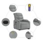 vidaXL Elektrischer Massagesessel mit Aufstehhilfe Hellgrau Stoff vidaXL Elektrischer Massagesessel mit Aufstehhilfe Hellgrau Stoff