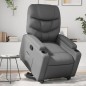 vidaXL Relaxsessel mit Aufstehhilfe Grau Kunstleder vidaXL Relaxsessel mit Aufstehhilfe Grau Kunstleder