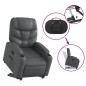 vidaXL Relaxsessel mit Aufstehhilfe Grau Kunstleder vidaXL Relaxsessel mit Aufstehhilfe Grau Kunstleder