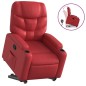 vidaXL Relaxsessel mit Aufstehhilfe Rot Kunstleder vidaXL Relaxsessel mit Aufstehhilfe Rot Kunstleder