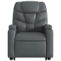 vidaXL Massagesessel mit Aufstehhilfe Grau Kunstleder vidaXL Massagesessel mit Aufstehhilfe Grau Kunstleder