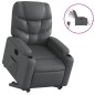 vidaXL Relaxsessel mit Aufstehhilfe Elektrisch Grau Kunstleder vidaXL Relaxsessel mit Aufstehhilfe Elektrisch Grau Kunstleder