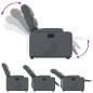 vidaXL Relaxsessel mit Aufstehhilfe Elektrisch Grau Kunstleder vidaXL Relaxsessel mit Aufstehhilfe Elektrisch Grau Kunstleder