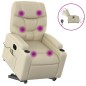 vidaXL Massagesessel mit Aufstehhilfe Elektrisch Creme Kunstleder vidaXL Massagesessel mit Aufstehhilfe Elektrisch Creme Kunstleder