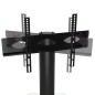 vidaXL TV-Eckregal mit 4 Ablagen für 32-70 Zoll Schwarz und Silbern vidaXL TV-Eckregal mit 4 Ablagen für 32-70 Zoll Schwarz und Silbern
