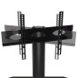 vidaXL TV-Eckregal mit 3 Ablagen für 32-70 Zoll Schwarz und Silbern vidaXL TV-Eckregal mit 3 Ablagen für 32-70 Zoll Schwarz und Silbern