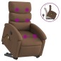 vidaXL Massagesessel mit Aufstehhilfe Braun Stoff vidaXL Massagesessel mit Aufstehhilfe Braun Stoff