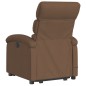 vidaXL Massagesessel mit Aufstehhilfe Braun Stoff vidaXL Massagesessel mit Aufstehhilfe Braun Stoff