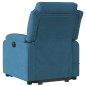 vidaXL Massagesessel mit Aufstehhilfe Elektrisch Blau Samt vidaXL Massagesessel mit Aufstehhilfe Elektrisch Blau Samt