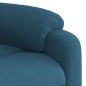 vidaXL Massagesessel mit Aufstehhilfe Elektrisch Blau Samt vidaXL Massagesessel mit Aufstehhilfe Elektrisch Blau Samt