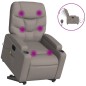 vidaXL Elektrischer Massagesessel mit Aufstehhilfe Taupe Stoff vidaXL Elektrischer Massagesessel mit Aufstehhilfe Taupe Stoff