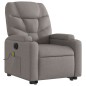 vidaXL Elektrischer Massagesessel mit Aufstehhilfe Taupe Stoff vidaXL Elektrischer Massagesessel mit Aufstehhilfe Taupe Stoff
