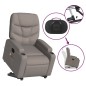 vidaXL Elektrischer Massagesessel mit Aufstehhilfe Taupe Stoff vidaXL Elektrischer Massagesessel mit Aufstehhilfe Taupe Stoff