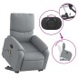 vidaXL Massagesessel mit Aufstehhilfe Hellgrau Stoff vidaXL Massagesessel mit Aufstehhilfe Hellgrau Stoff