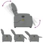 vidaXL Massagesessel mit Aufstehhilfe Hellgrau Stoff vidaXL Massagesessel mit Aufstehhilfe Hellgrau Stoff
