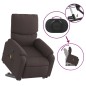 vidaXL Massagesessel mit Aufstehhilfe Dunkelbraun Stoff vidaXL Massagesessel mit Aufstehhilfe Dunkelbraun Stoff