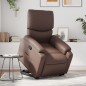 vidaXL Relaxsessel mit Aufstehhilfe Braun Kunstleder vidaXL Relaxsessel mit Aufstehhilfe Braun Kunstleder