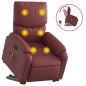 vidaXL Massagesessel mit Aufstehhilfe Weinrot Kunstleder vidaXL Massagesessel mit Aufstehhilfe Weinrot Kunstleder