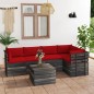 vidaXL 6-tlg. Garten-Sofagarnitur aus Paletten mit Kissen Kiefernholz vidaXL 6-tlg. Garten-Sofagarnitur aus Paletten mit Kissen Kiefernholz