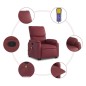 vidaXL Massagesessel mit Aufstehhilfe Weinrot Kunstleder vidaXL Massagesessel mit Aufstehhilfe Weinrot Kunstleder