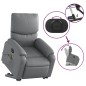 vidaXL Massagesessel mit Aufstehhilfe Elektrisch Grau Kunstleder vidaXL Massagesessel mit Aufstehhilfe Elektrisch Grau Kunstleder