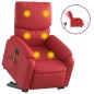 vidaXL Massagesessel mit Aufstehhilfe Elektrisch Rot Kunstleder vidaXL Massagesessel mit Aufstehhilfe Elektrisch Rot Kunstleder