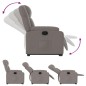 vidaXL Relaxsessel mit Aufstehhilfe Taupe Stoff vidaXL Relaxsessel mit Aufstehhilfe Taupe Stoff
