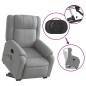 vidaXL Elektrischer Massagesessel mit Aufstehhilfe Hellgrau Stoff vidaXL Elektrischer Massagesessel mit Aufstehhilfe Hellgrau Stoff