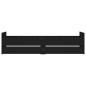 vidaXL Bettgestell mit Schubladen Schwarz 100x200 cm vidaXL Bettgestell mit Schubladen Schwarz 100x200 cm