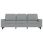 vidaXL 3-Sitzer-Sofa Hellgrau 180 cm Stoff vidaXL 3-Sitzer-Sofa Hellgrau 180 cm Stoff