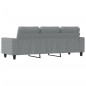 vidaXL 3-Sitzer-Sofa Hellgrau 180 cm Stoff vidaXL 3-Sitzer-Sofa Hellgrau 180 cm Stoff