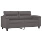 vidaXL 2-Sitzer-Sofa Grau 140 cm Kunstleder vidaXL 2-Sitzer-Sofa Grau 140 cm Kunstleder