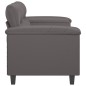 vidaXL 2-Sitzer-Sofa Grau 140 cm Kunstleder vidaXL 2-Sitzer-Sofa Grau 140 cm Kunstleder