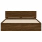 vidaXL Bettgestell mit Kopfteil Braune Eichen-Optik 140x200 cm vidaXL Bettgestell mit Kopfteil Braune Eichen-Optik 140x200 cm