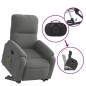 vidaXL Massagesessel mit Aufstehhilfe Dunkelgrau Mikrofasergewebe vidaXL Massagesessel mit Aufstehhilfe Dunkelgrau Mikrofasergewebe