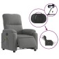 vidaXL Massagesessel Aufstehhilfe Elektrisch Dunkelgrau vidaXL Massagesessel Aufstehhilfe Elektrisch Dunkelgrau