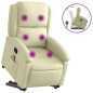 vidaXL Massagesessel mit Aufstehhilfe Creme Echtleder vidaXL Massagesessel mit Aufstehhilfe Creme Echtleder