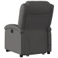 vidaXL Massagesessel mit Aufstehhilfe Elektrisch Grau Echtleder vidaXL Massagesessel mit Aufstehhilfe Elektrisch Grau Echtleder