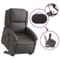 vidaXL Massagesessel mit Aufstehhilfe Elektrisch Grau Echtleder vidaXL Massagesessel mit Aufstehhilfe Elektrisch Grau Echtleder