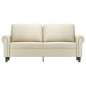 vidaXL 2-Sitzer-Sofa Creme 140 cm Kunstleder vidaXL 2-Sitzer-Sofa Creme 140 cm Kunstleder